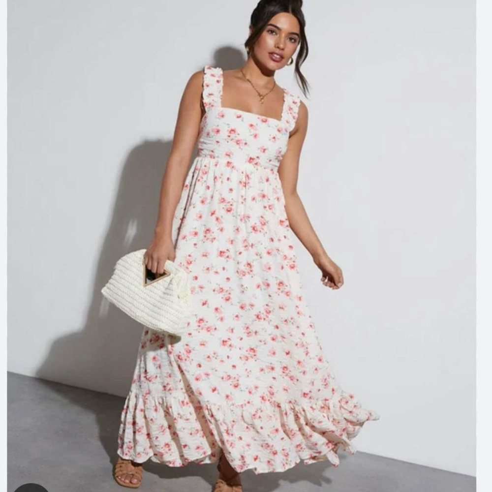 Cottagecore Floral Print VICI Maxi Dress
